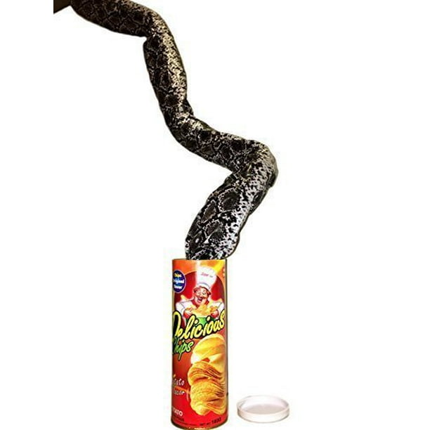 1 SNAKE IN A NUT CAN  SPRING LOADED TRICK NUTS GAG CLASSIC PRANK NOISE MAKER